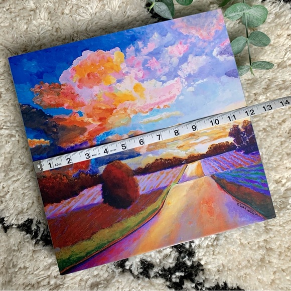 ❗️Sold❗️On the Michigan Wine Trail By Stephanie Schlatter • Woodblock Giclée - Picture 14 of 14